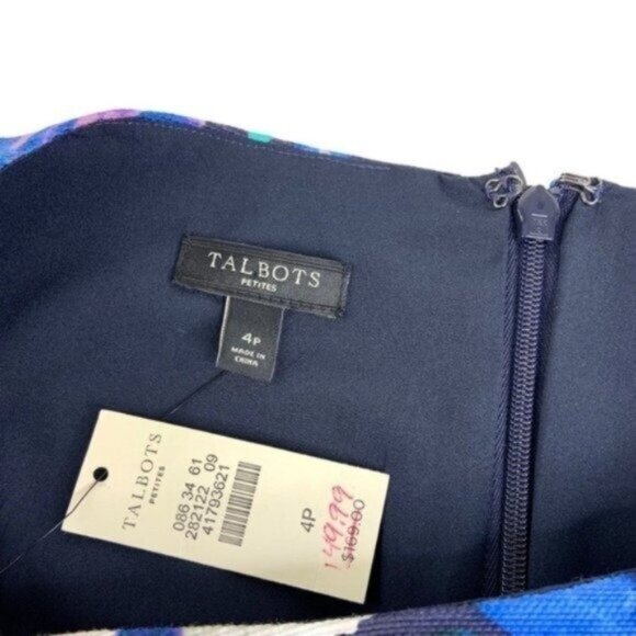 NWT Talbots Floral Ombré Sheath Dress - Picture 3 of 5
